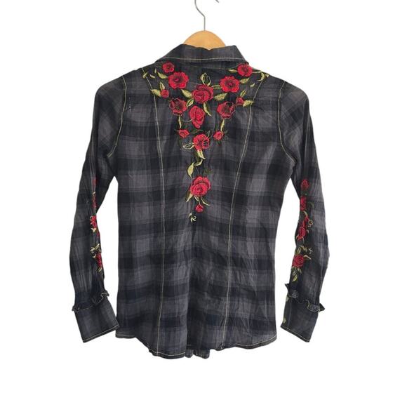 Johnny Was 3J Workshop Embroidered Long Sleeve - Picture 4 of 9